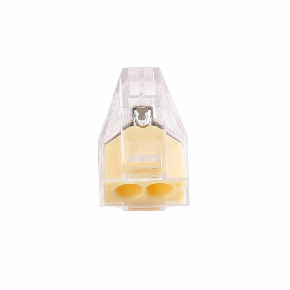 2 Way Connector Wire Pole Push Reusable Terminal Block Electric