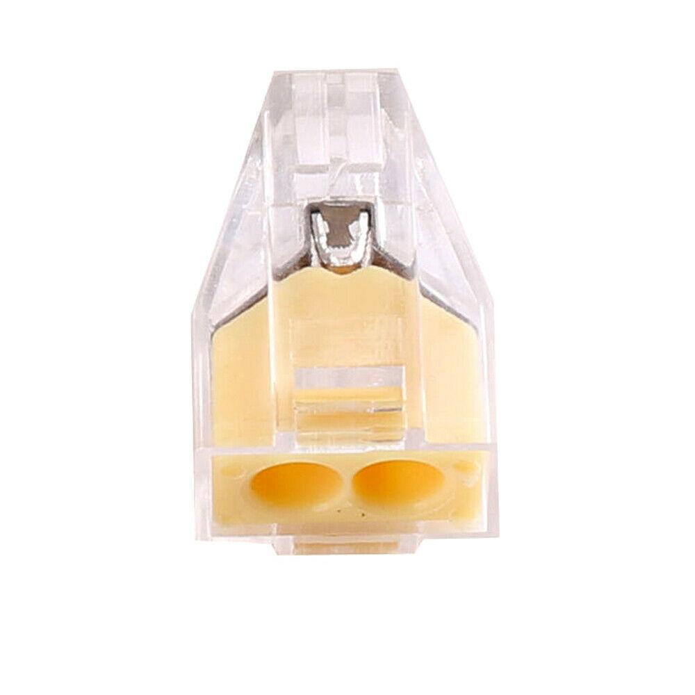 2 Way Connector Wire Pole Push Reusable Terminal Block Electric