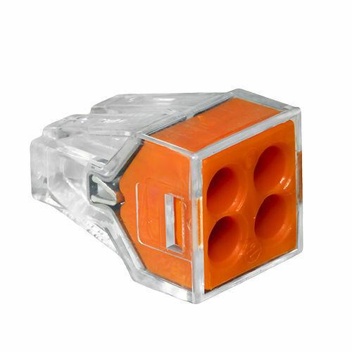 4 Way Connector Wire Pole Push Reusable Terminal Block Electric